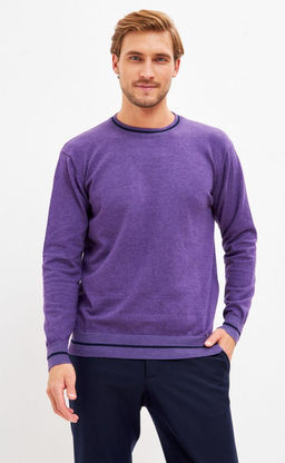 Джемпер P321-15322 violet-d.blue
