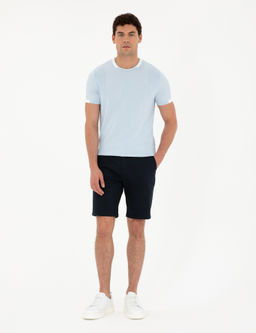 Lacivert Slim Fit Dokuma _ort