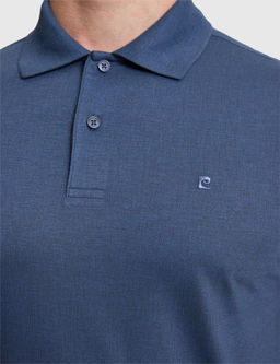 Lacivert Slim Fit D__meli Polo Yaka Ti__rt