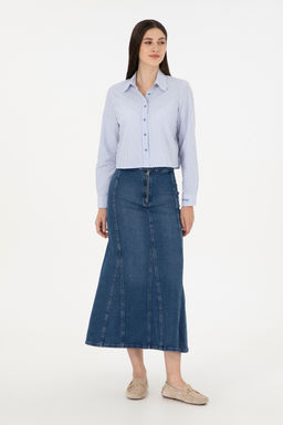 Женская синяя джинсовая юбка Неожиданная скидка в корзине - U.s. polo assn фото 13