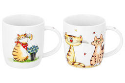 Набор 2 кружек 360 мл 12*8,5*9 см Озорные котята NEW BONE CHINA - Elan gallery фото 4