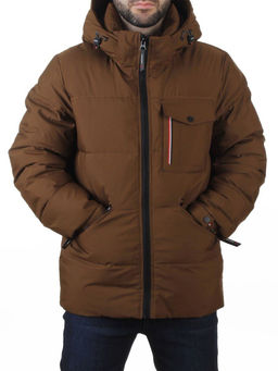 6393 BROWN Куртка мужская зимняя (200 гр. холлофайбер)