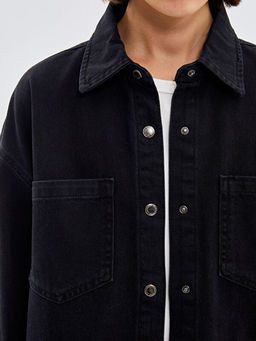 Oversize Kad?n Jean G?mlek Ceket