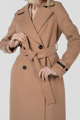 01-11710 Пальто женское демисезонное (пояс) - El podio фото 7