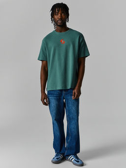 Футболка мужская прямая зеленая - Mark formelle фото 2