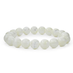 Браслет "Классика" 10мм перламутр (Индонезия) белый