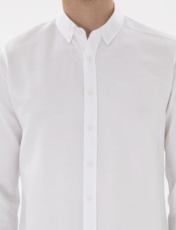 Beyaz Regular Fit Uzun Kollu G_mlek - Pierre cardin фото 6