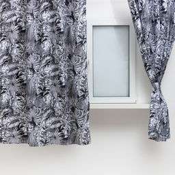 Шторы для кухни с подхватами Этель Palm leaves, 149×180 см, комплект - 2 шт.