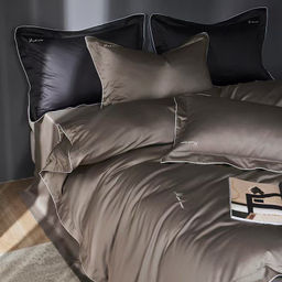 КПБ Mency Winni Mark Cross Бархатный сатин MENWMC004 1.5 спальный