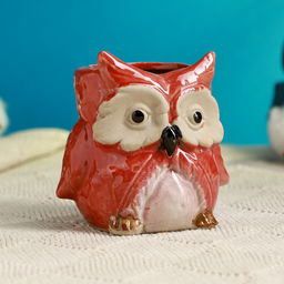 Горшок для цветов «Совушка», керамический, 100 мл, 7×6.5 см, МИКС