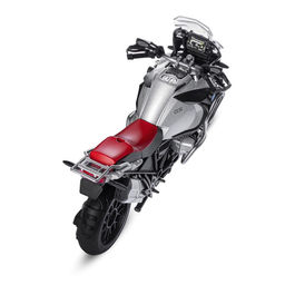 Мотоцикл металлический BMW R1250 GS Adventure 1:12, свободный ход колёс, серебристый