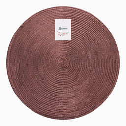 Салфетка сервировочная Доляна цв.коричневый, d 38 см  фото 4