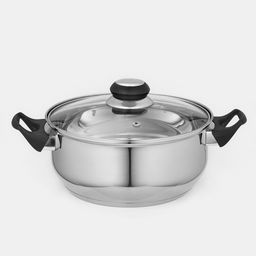 Кастрюля Astell, 2.8 л, d=20 см, с крышкой, капсульное дно, нержавеющая сталь, хромированная