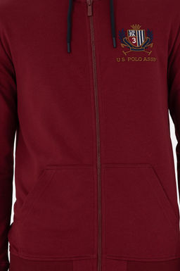 Мужской бордовый вязаный кардиган Неожиданная скидка в корзине - U.s. polo assn фото 6