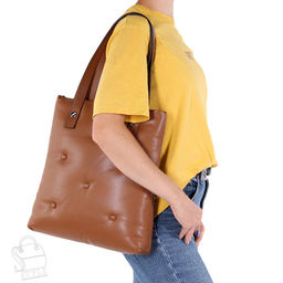 Сумка женская  9614-03 brown Polina&Eiterou в Новосибирске