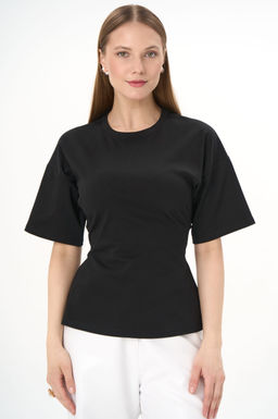 Футболка с завязками Николь (чёрный) - Эльза фото 7