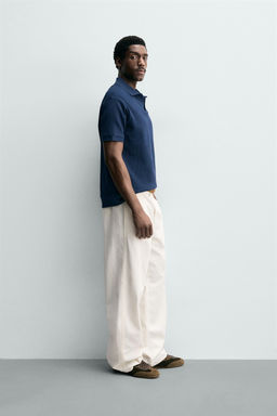 POLO ESTRUCTURA VERTICAL / Azul noche - Zara фото 4