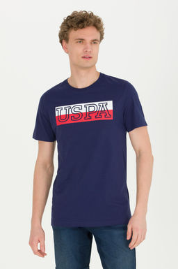 Erkek Lacivert Bisiklet Yaka Ti__rt