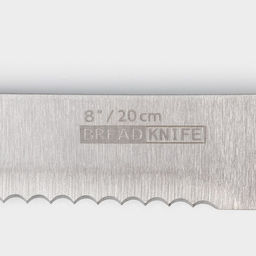 Набор кухонных принадлежностей на подставке Доляна Sparkle, 7 предметов: 5 ножей, мусат и ножницы  фото 6