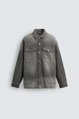 WASHED CORDUROY OVERSHIRT - Zara фото 7