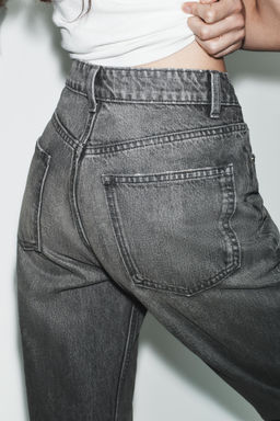 JEANS TRF MOM FIT TIRO ALTO / Gris antracita - Zara фото 6