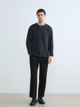 Bisiklet Yaka Erkek Triko Kazak