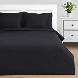 Постельное бельё Этель 2 сп Jet black 175х215, 200х215, 50х70+3-2 шт, мако-сатин, 114г/м2 фото 3
