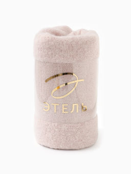 Плед с бахромой «Этель» Light pink, 135×180 см, светло-розовый