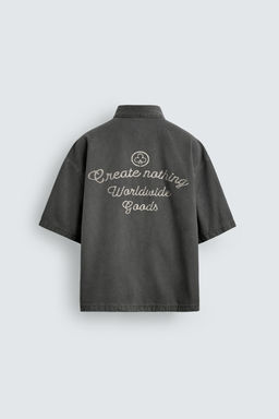 CAMISA ESTRUCTURA BOLSILLOS / Gris