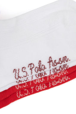 KДz Гocuk Beyaz 2li Patik Гorap - U.s. polo assn фото 3
