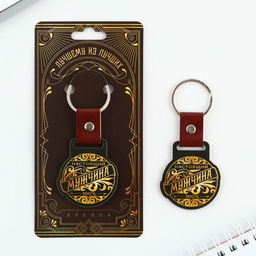 Брелок для ключей деревянный «Настоящий мужчина», 7×3.8 см