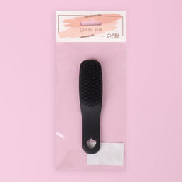 Расчёска массажная, 3.5×13.2 (±1) см, чёрная