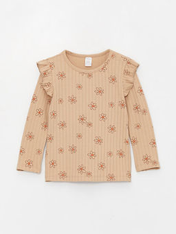 Bisiklet Yaka Uzun Kollu K?z Bebek Ti??rt 2li - Waikiki фото 2