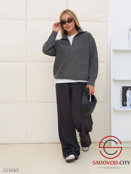 Джемпер женский на полузамке