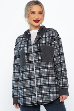 Рубашка с капюшоном Стокгольм (серая) Б14593-50М - Lt collection фото 5