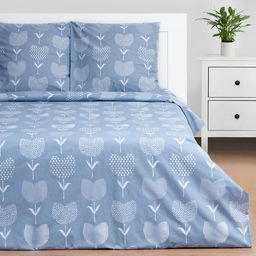 Постельное бельё Этель евро Тюльпаны (вид 2) 200*217 см, 220*240 см, 70*70 см - 2 шт