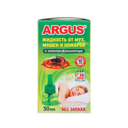 Цена за 2 шт. Дополнительный флакон-жидкость от мух Argus, без запаха, 30 мл