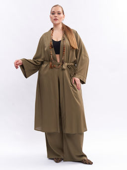 Кардиган льняной длинный TKA04052TBK58 - Артесса фото 10