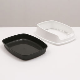 Туалет Айша S с высоким бортом, 45 х 35 х 18,5 см, серый