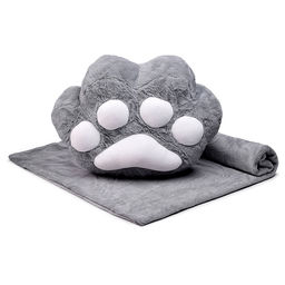 Мягкая игрушка "Кот Лапка" 40 см, с пледом (1,1х1,6м)