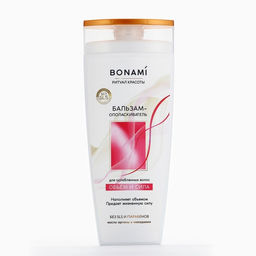 Бальзам для волос с маслом аграны и макадамии, объём и сила, 250 мл, BONAMI