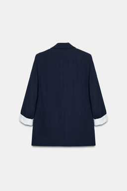 BLAZER PU?O ESTAMPADO / Marino - Zara фото 6