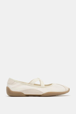 SPORTS BALLET FLATS WITH ELASTIC STRAPS - Zara фото 2