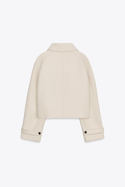 ZW COLLECTION SHORT WOOL COAT - Zara фото 7