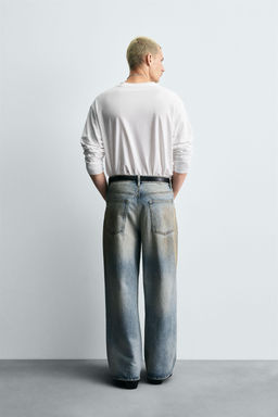VINTAGE EFFECT BAGGY FIT JEANS - Zara фото 3