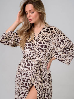 Халат велюровый женский Сафари