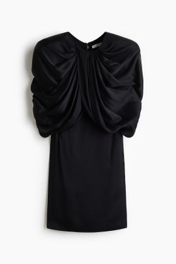 Minivestido drapeado en sat?n