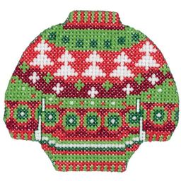 Klart набор для вышивания 8-396 Свитер с елками 9 х 8 см