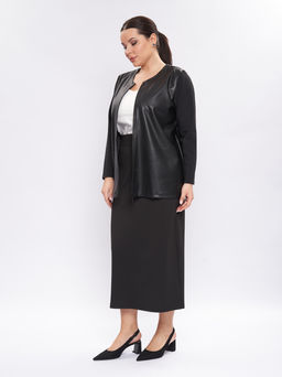 Жакет из эко-кожи GA04234BLK01 - Артесса фото 7