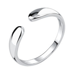 Кольцо из серебра без вставки, Л-10077